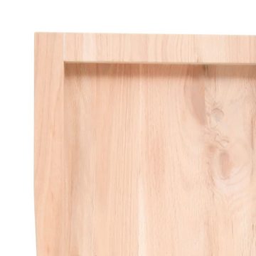 furnicato Tischplatte 60x50x(2-6) cm Massivholz Unbehandelt Baumkante (1 St)