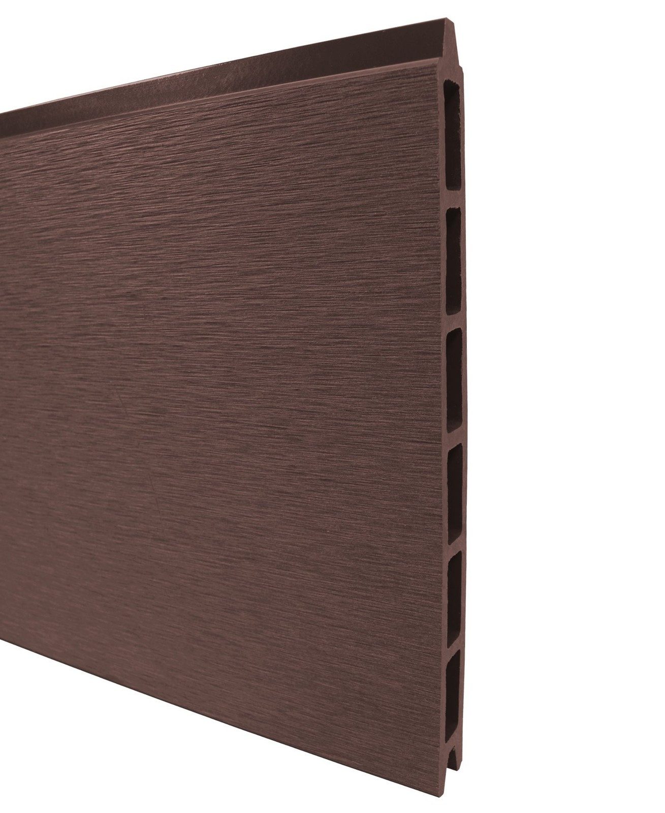 WPC Profi Zaun WPC Sichtschutzzaun MUSTER Handmuster 15 cm chocolate braun, (WPC Zaun)