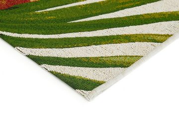Teppich Panama Blume, LUXOR living, rechteckig, Höhe: 5 mm, Flachgewebe, modernes Design, Motiv Blumen, In- und Outdoor geeignet