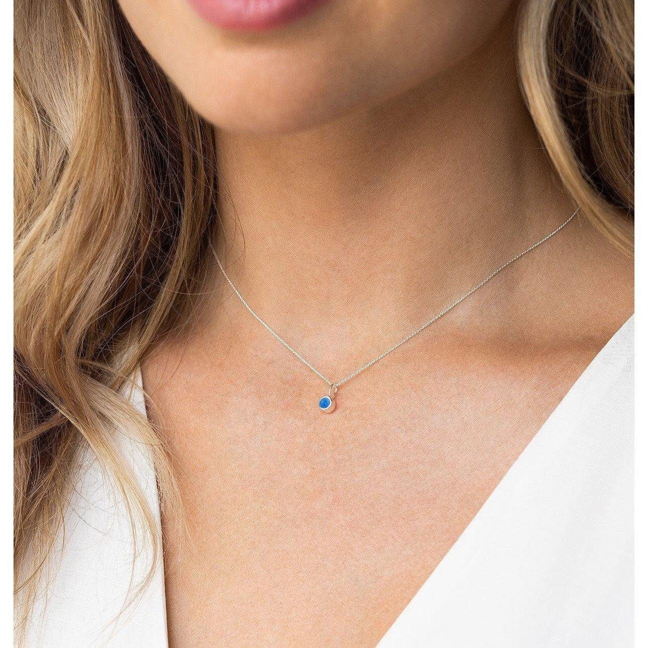 iz-el Silberkette Kette Silber OPAL TÜRKIS, günstig online kaufen