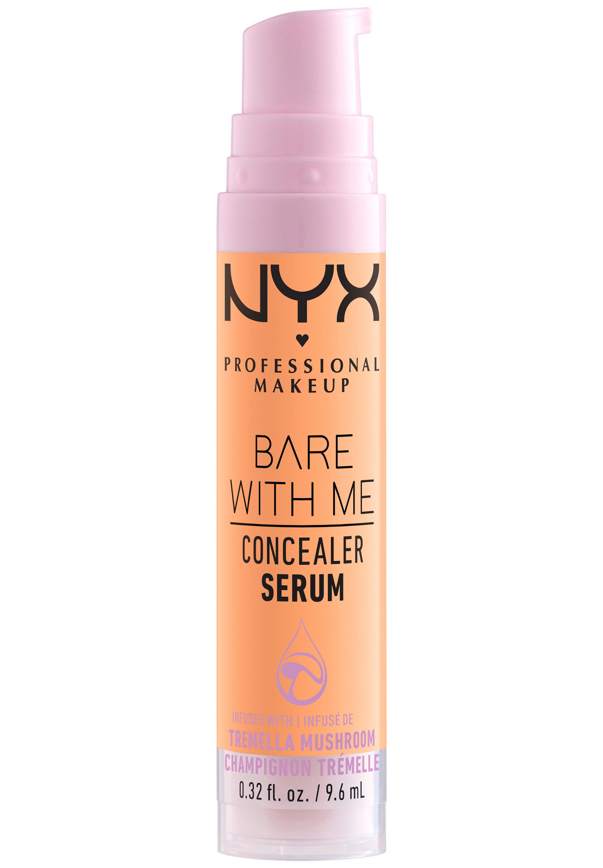 NYX PROFESSIONAL MAKEUP Concealer Bare With Me Concealer Serum, mittlere Deckkraft, kaschiert, rote oder entzündete Hautstellen