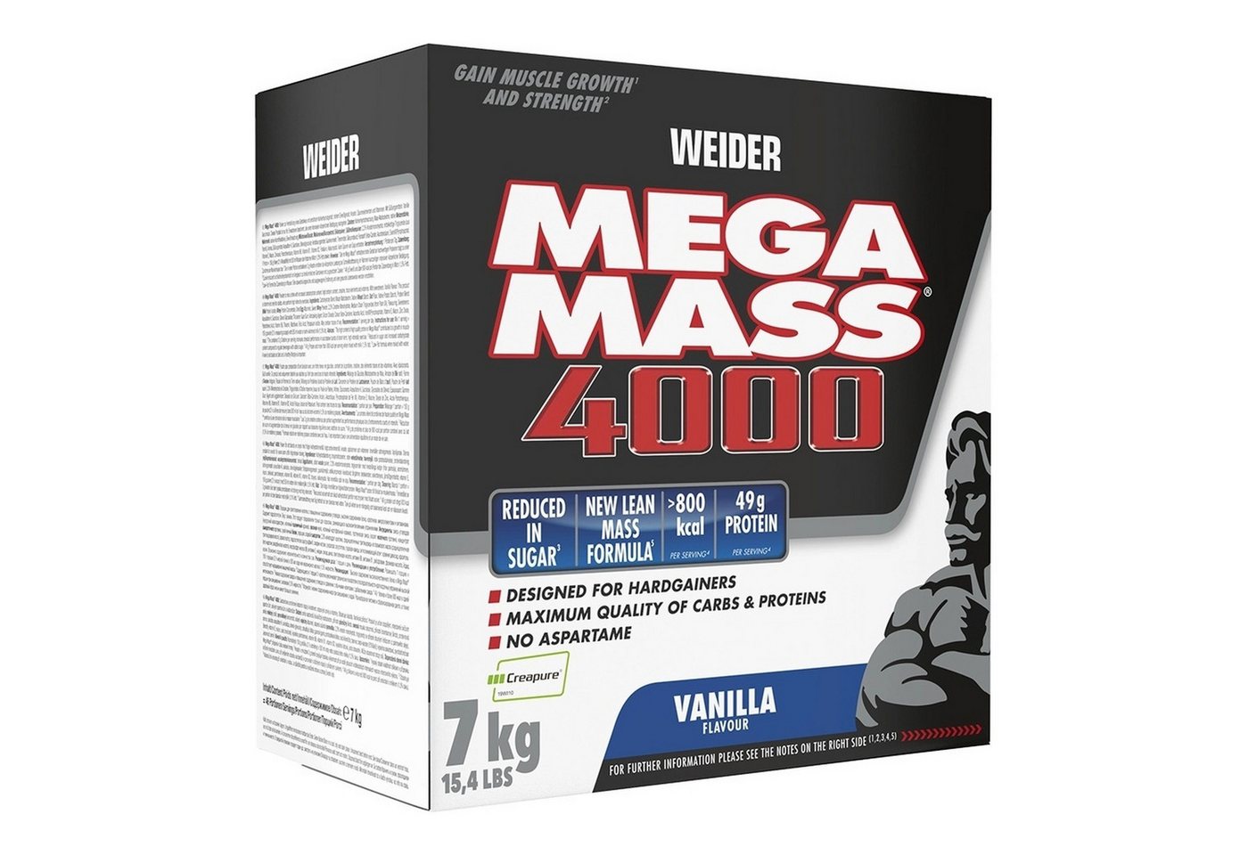 WEIDER® Weider Mega Mass 4000 Pulver, 7000 g