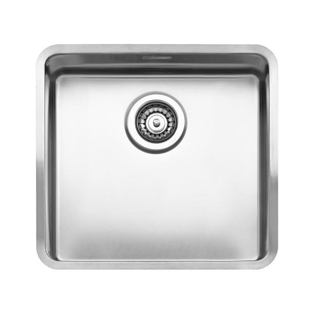 REGINOX Edelstahlspüle Ohio 40 x 40 Edelstahl mit Handbetätigung, 44/44 cm