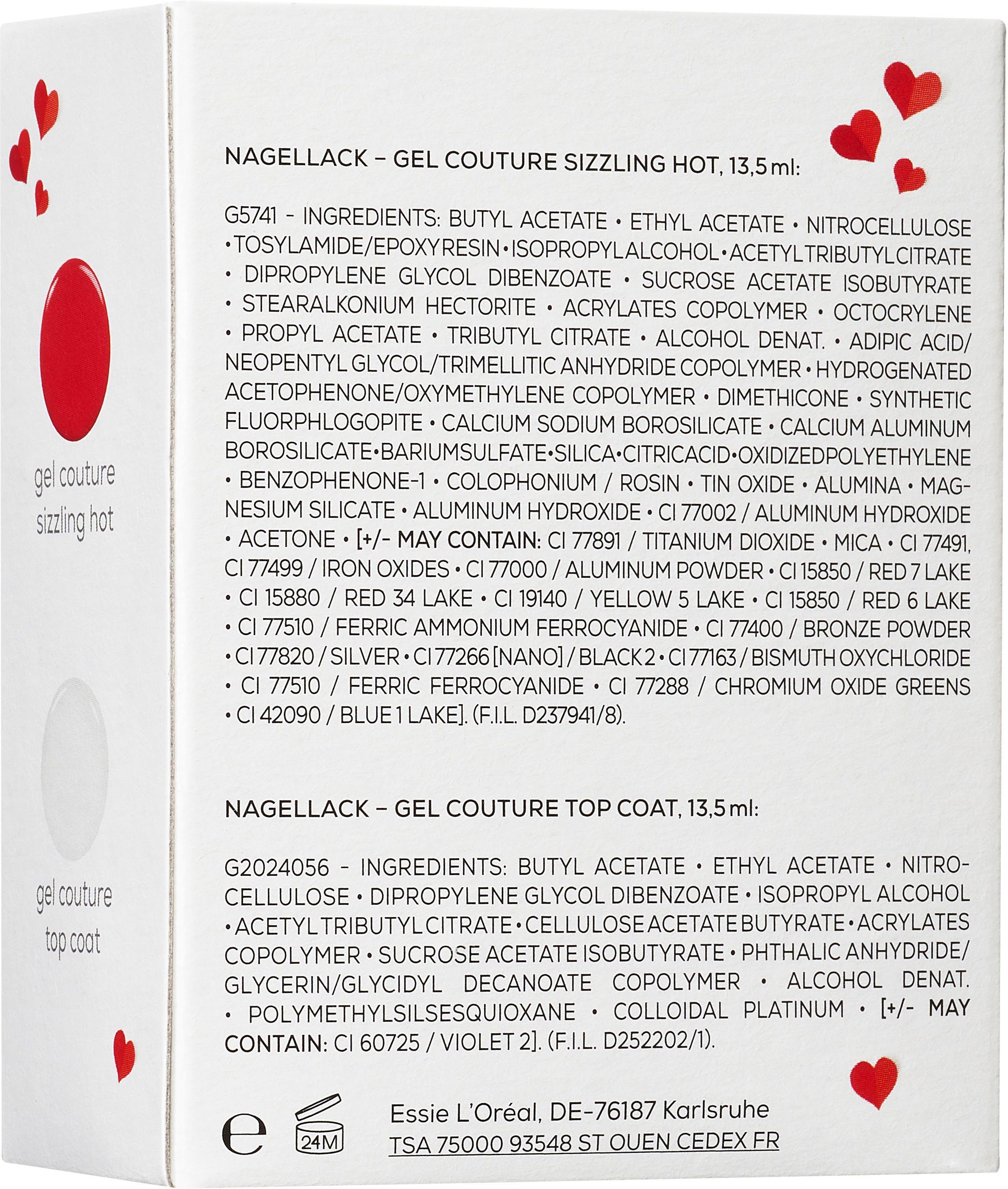 essie Nagellack-Set Nagellack Routine couture gel Set