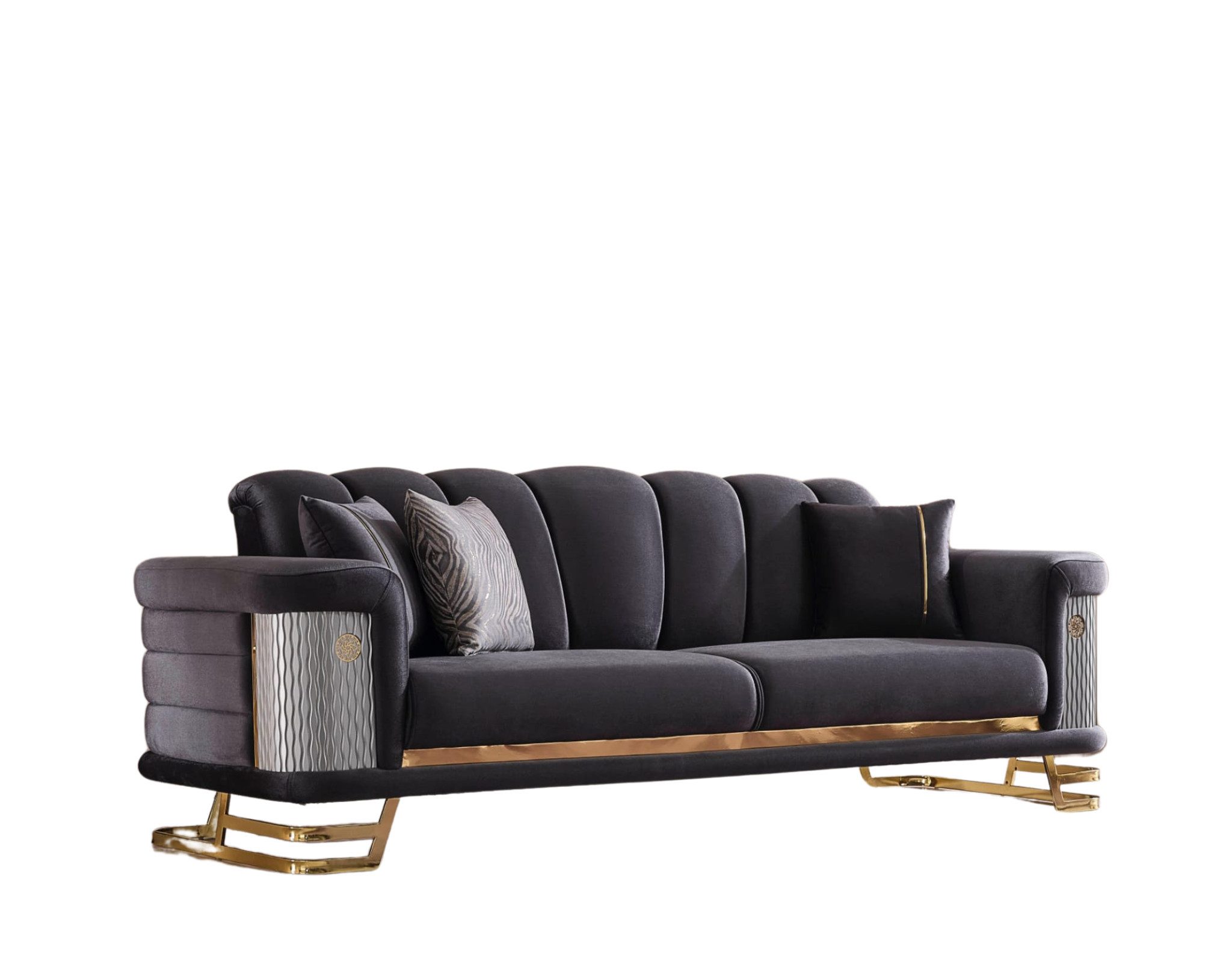 Villa Мебель Sofa Zeon, mit Relax-/Bettfunktion durch umklappbare Rückenlehne