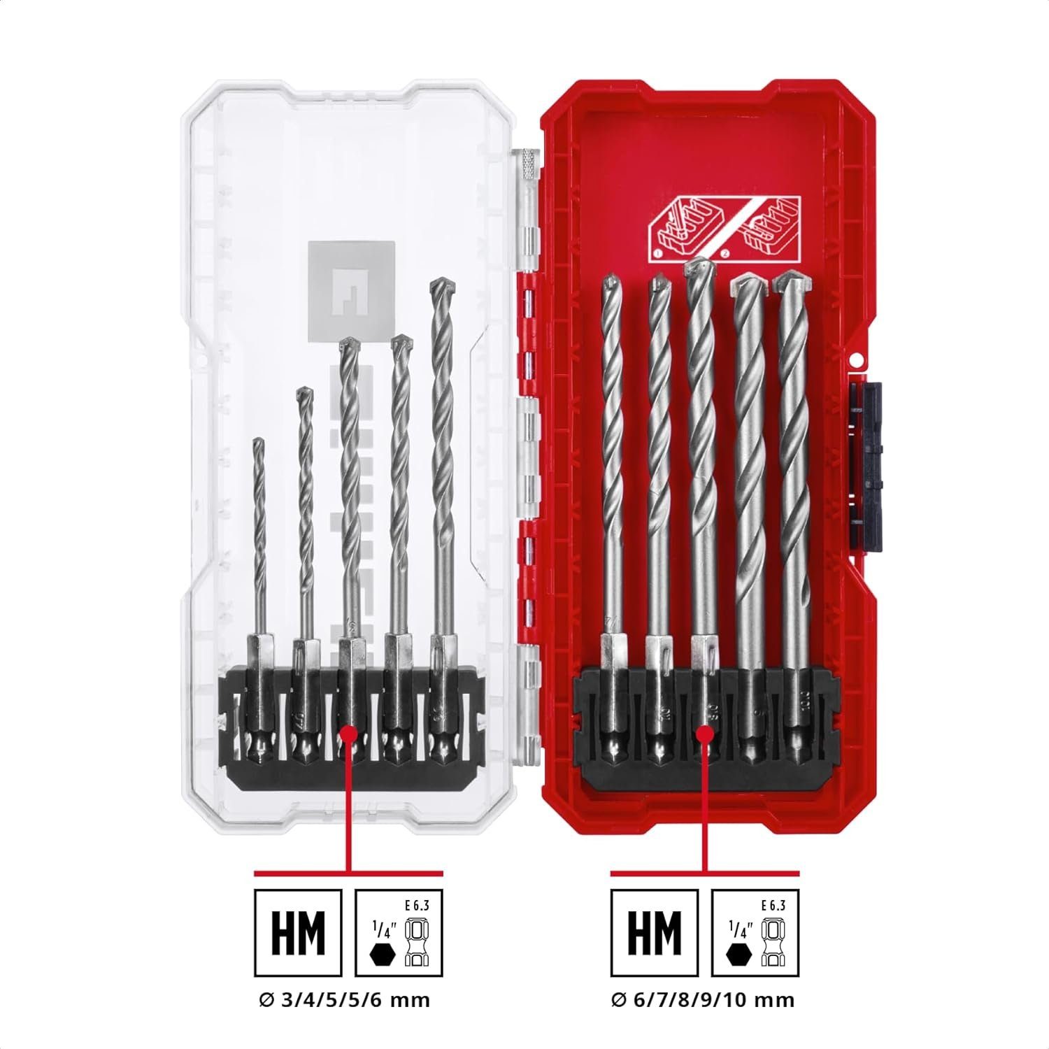 Einhell Bohrer- und Bitset, S-CASE 10-tlg. günstig online kaufen