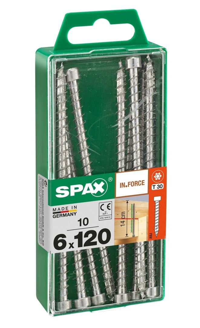 mm Stk. 6.0 SPAX 30 Spax - 120 TX Holzbauschrauben x Holzbauschraube 10