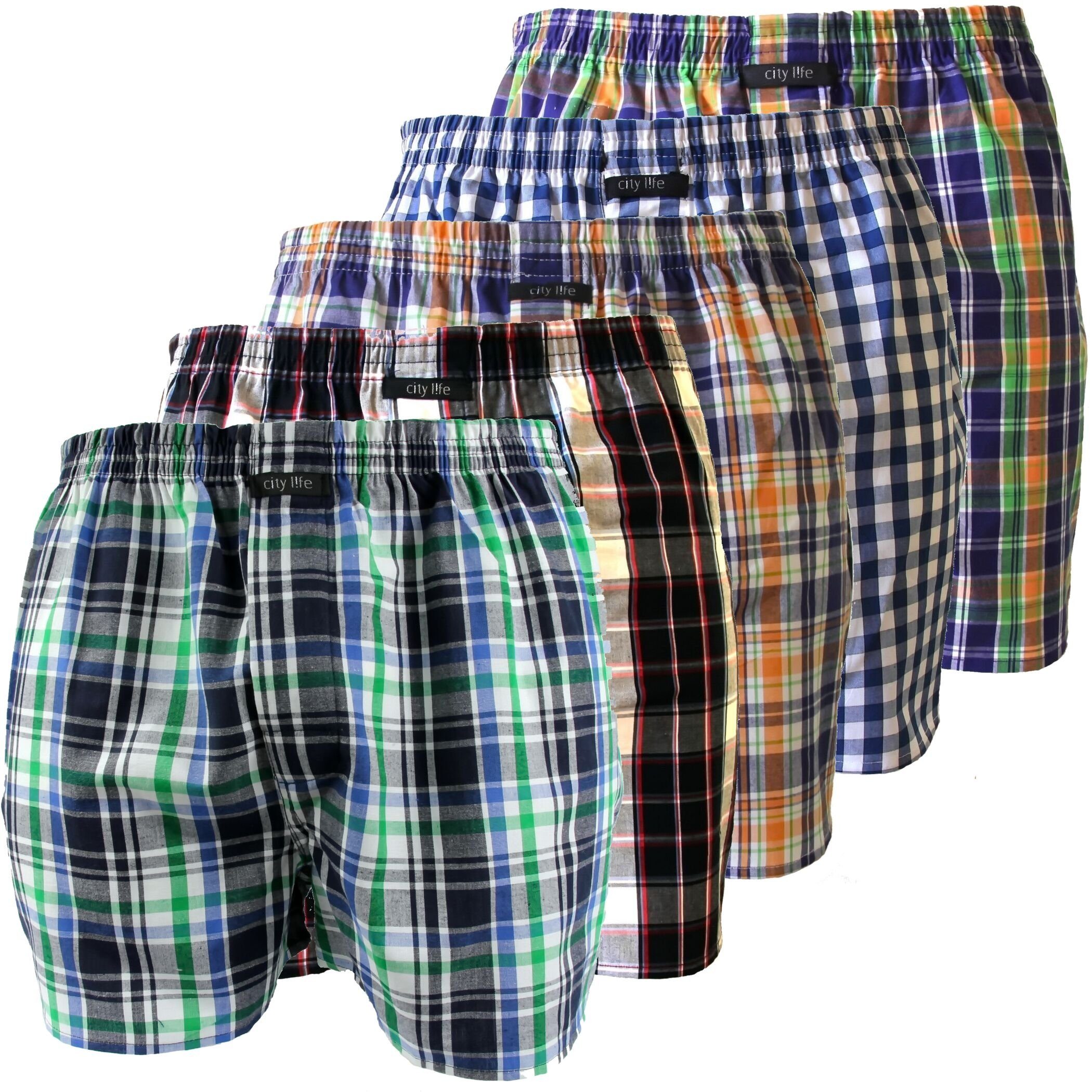 City Life Boxershorts 5er Pack City Life desortierte Webboxer Short Jungen SPARPACK (1-St) – Bild 4 von 4