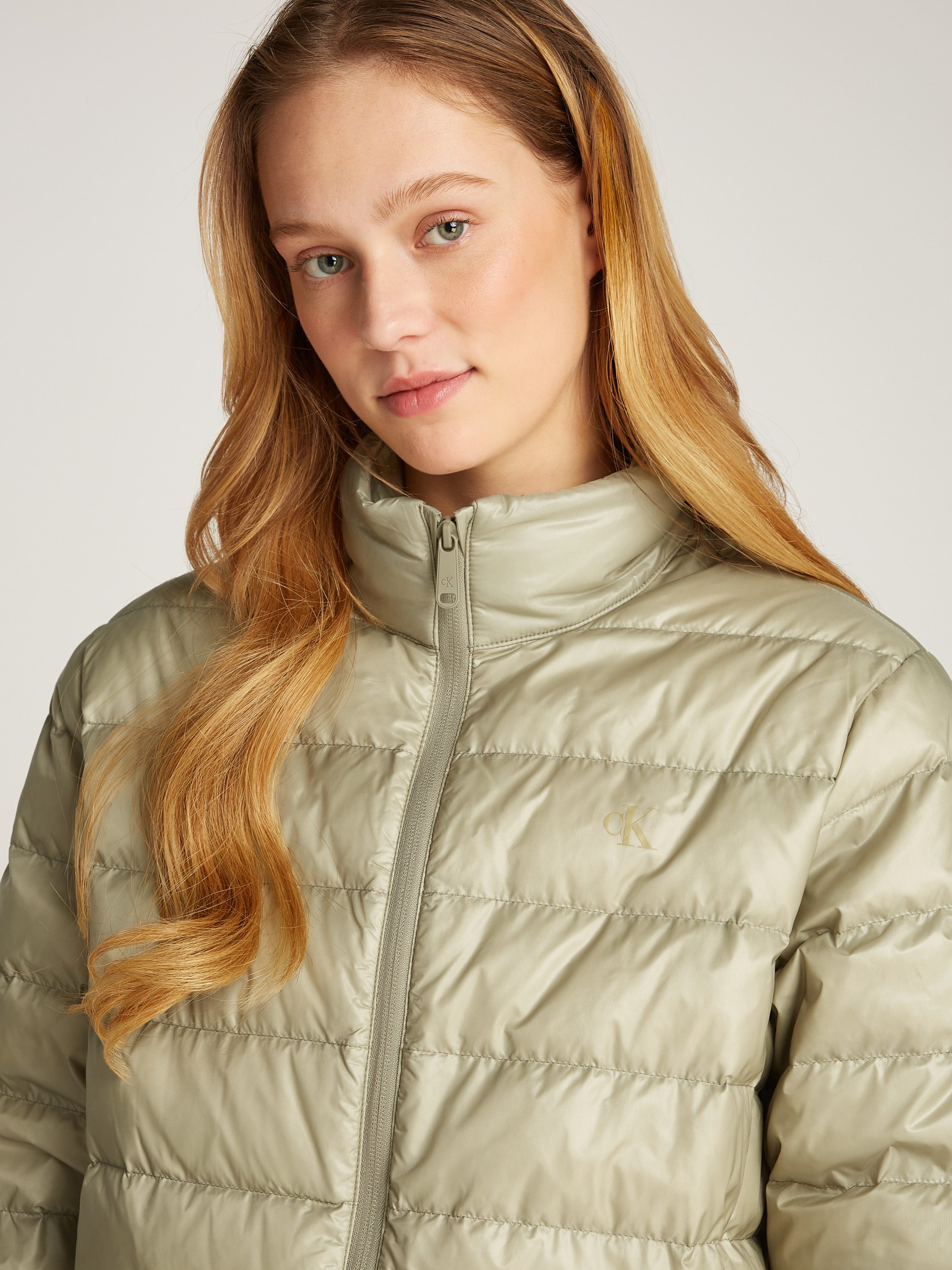 Calvin Klein Jeans Steppjacke UL DOWN SHINE PUFFER mit Logodruck günstig online kaufen