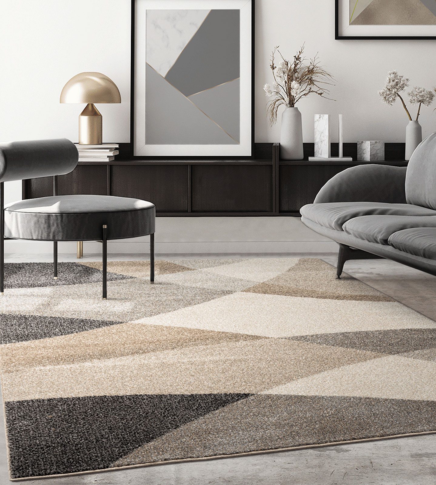 the carpet Teppich Pearl, rechteckig, Höhe: 11 mm, moderner dichter Wohnzimmer Teppich Konturenschnitt