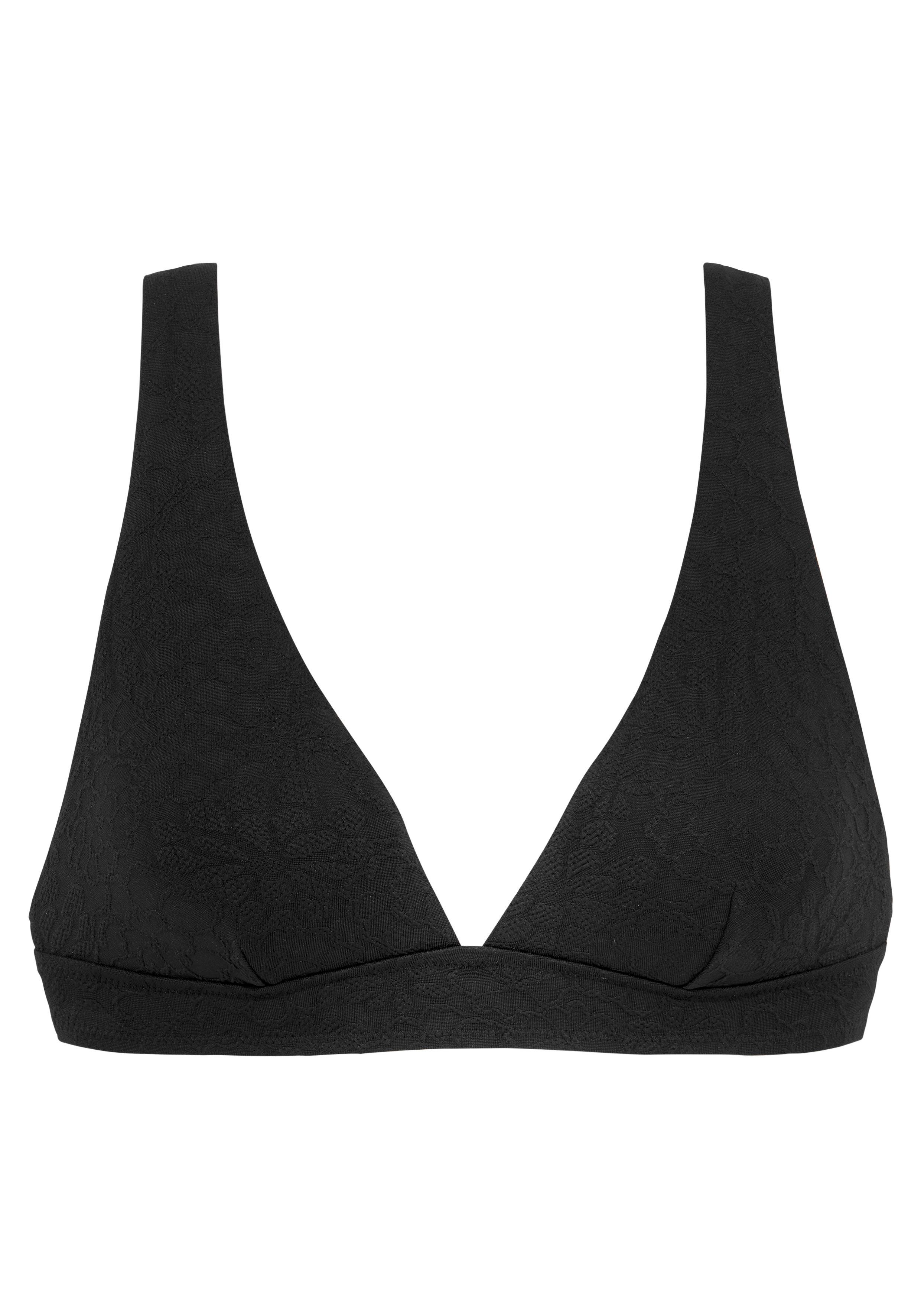 Buffalo Triangel-Bikini-Top Bubble, mit floraler Struktur günstig online kaufen