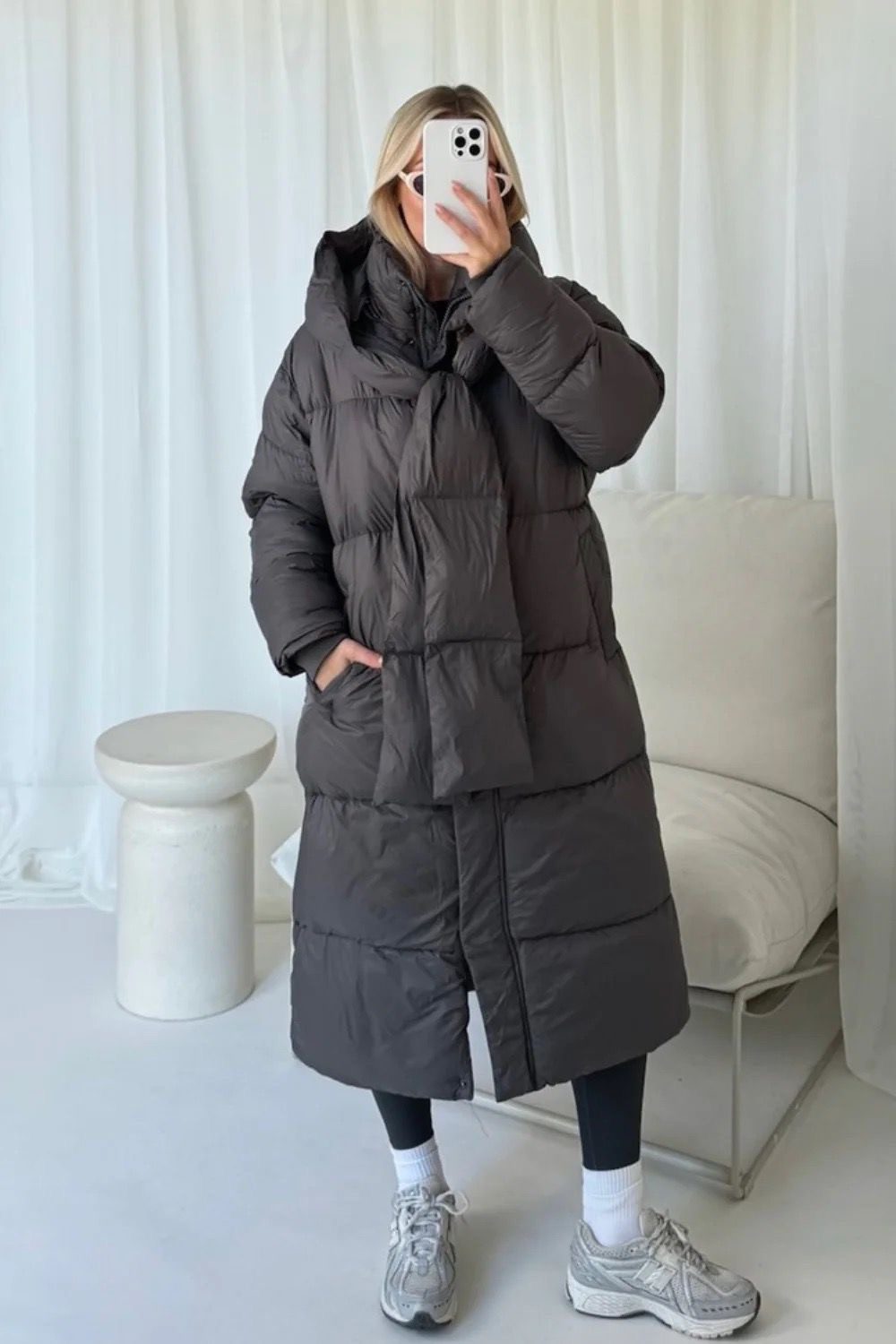 Copperose Parka 6113 Oversize Winterparka Steppmantel mit abnehmbarem Kapuz günstig online kaufen