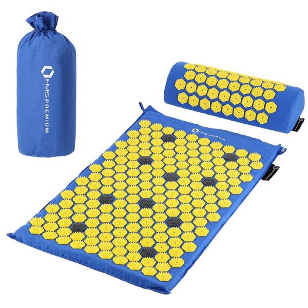 Yogamatte Akupressurmatte Set 65x42cm mit Kissen