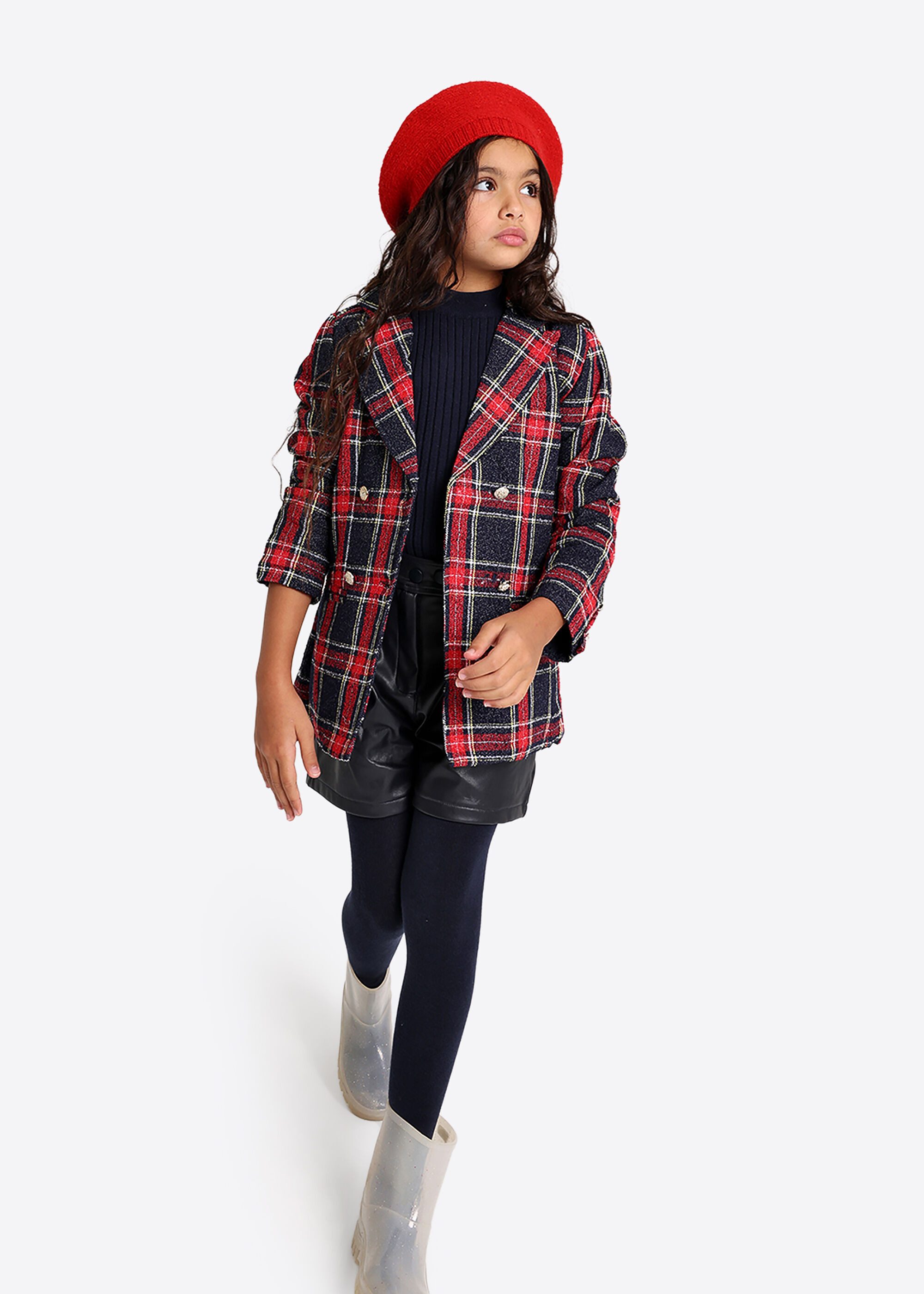 Solang Jackenblazer (1-tlg) mit Karo-Muster