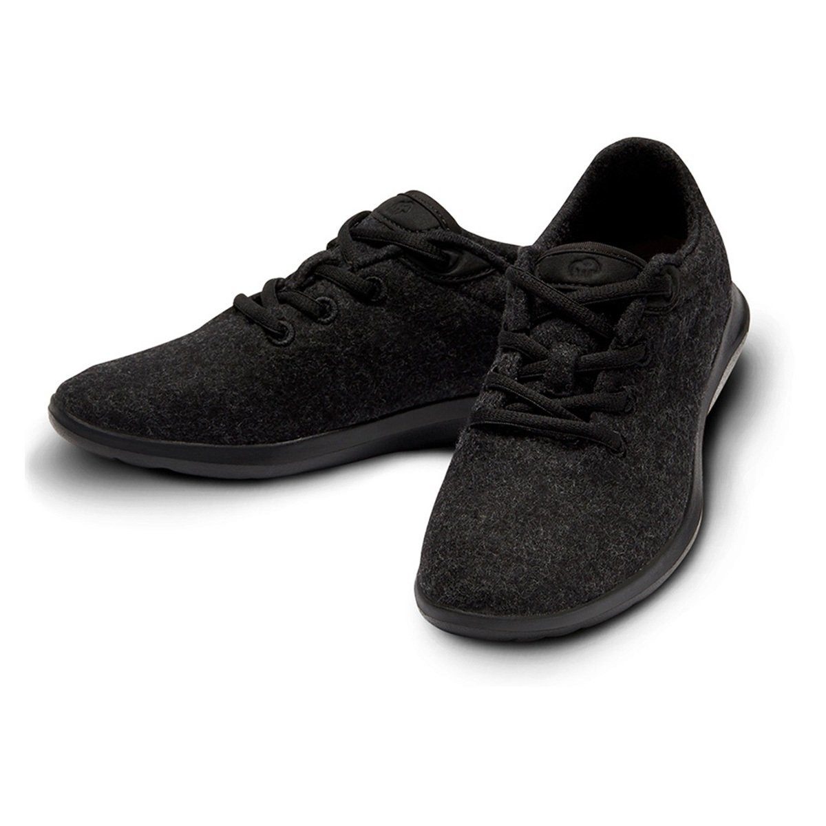 merinos Lace Up Merinowolle schwarz/schwarz Damen Sneaker