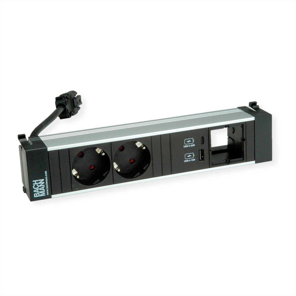 Bachmann POWER FRAME M 2xCEE7/3 (Kabellänge 0.2 m), 1xUSB A&C 22W 1xCM 0,2m GST18, 916.504