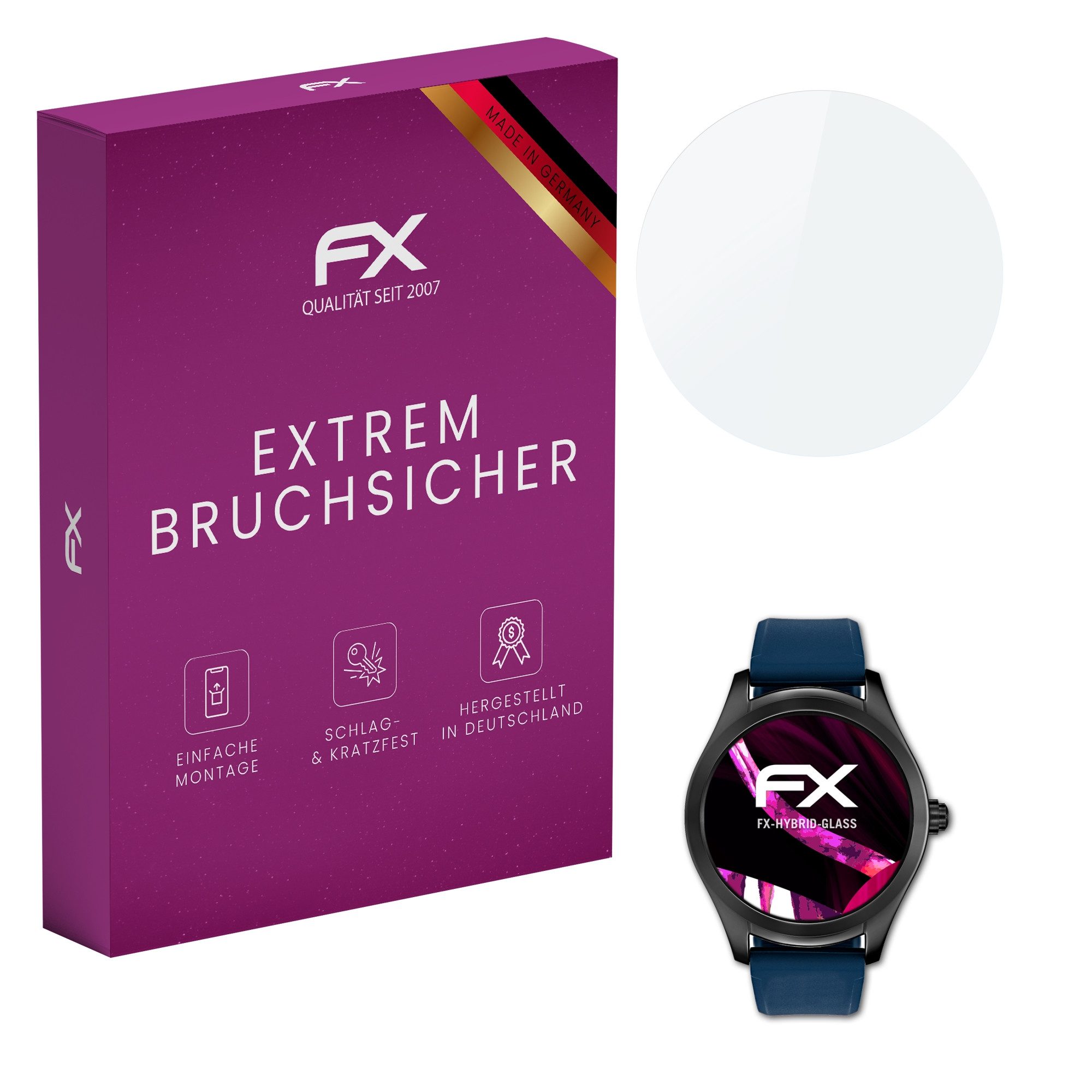 atFoliX Schutzfolie Panzerglasfolie für Hugo Boss Touch, Ultradünn und superhart