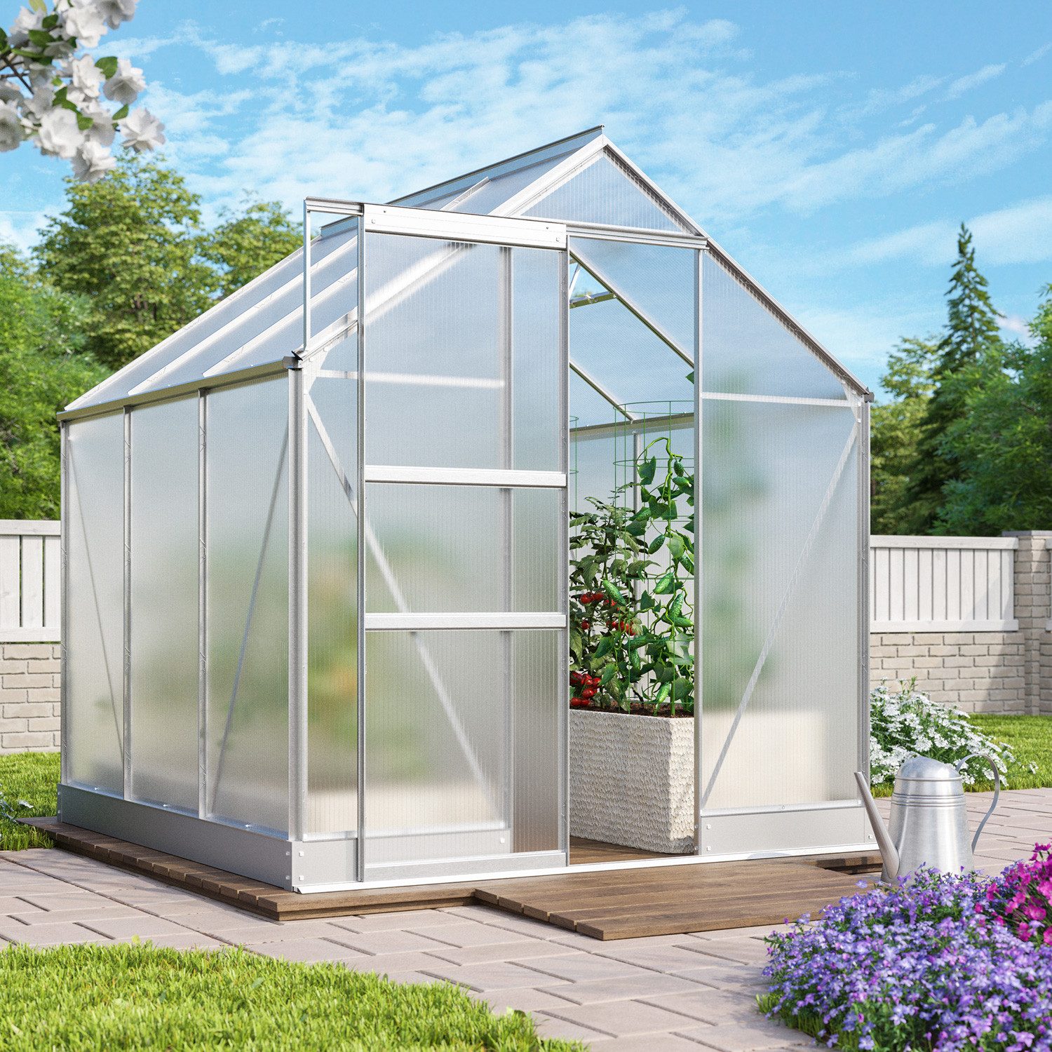 Vitavia Gewächshaus Apollo 3800 silberf... Vitavia Gewächshaus Apollo 3800 silberf...