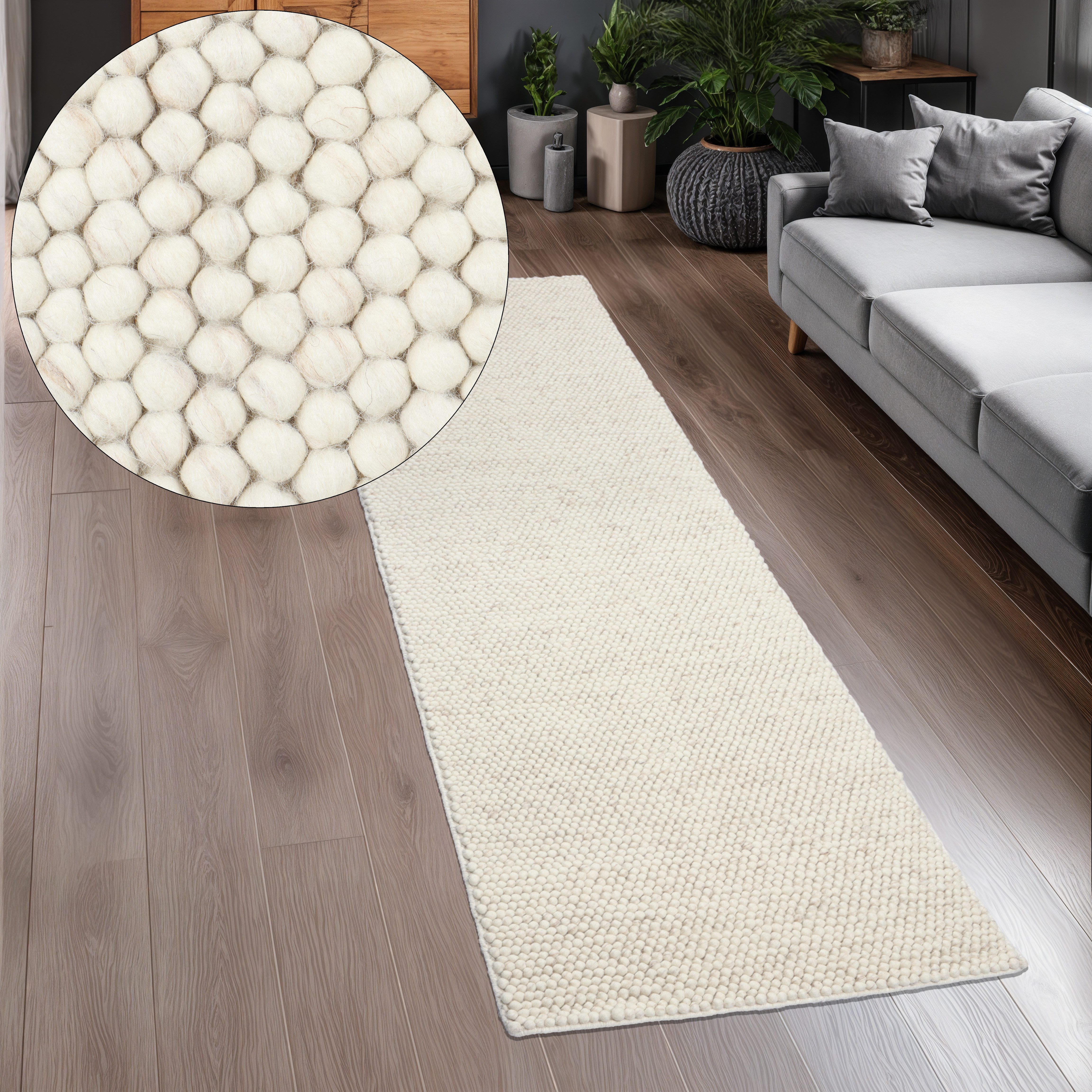 LeGer Home by Lena Gercke Läufer Ainhoa, Wolle, rechteckig, Höhe: 14 mm, handgewebt, Handweb Teppiche, Wohnzimmer, Schlafzimmer, Esszimmer