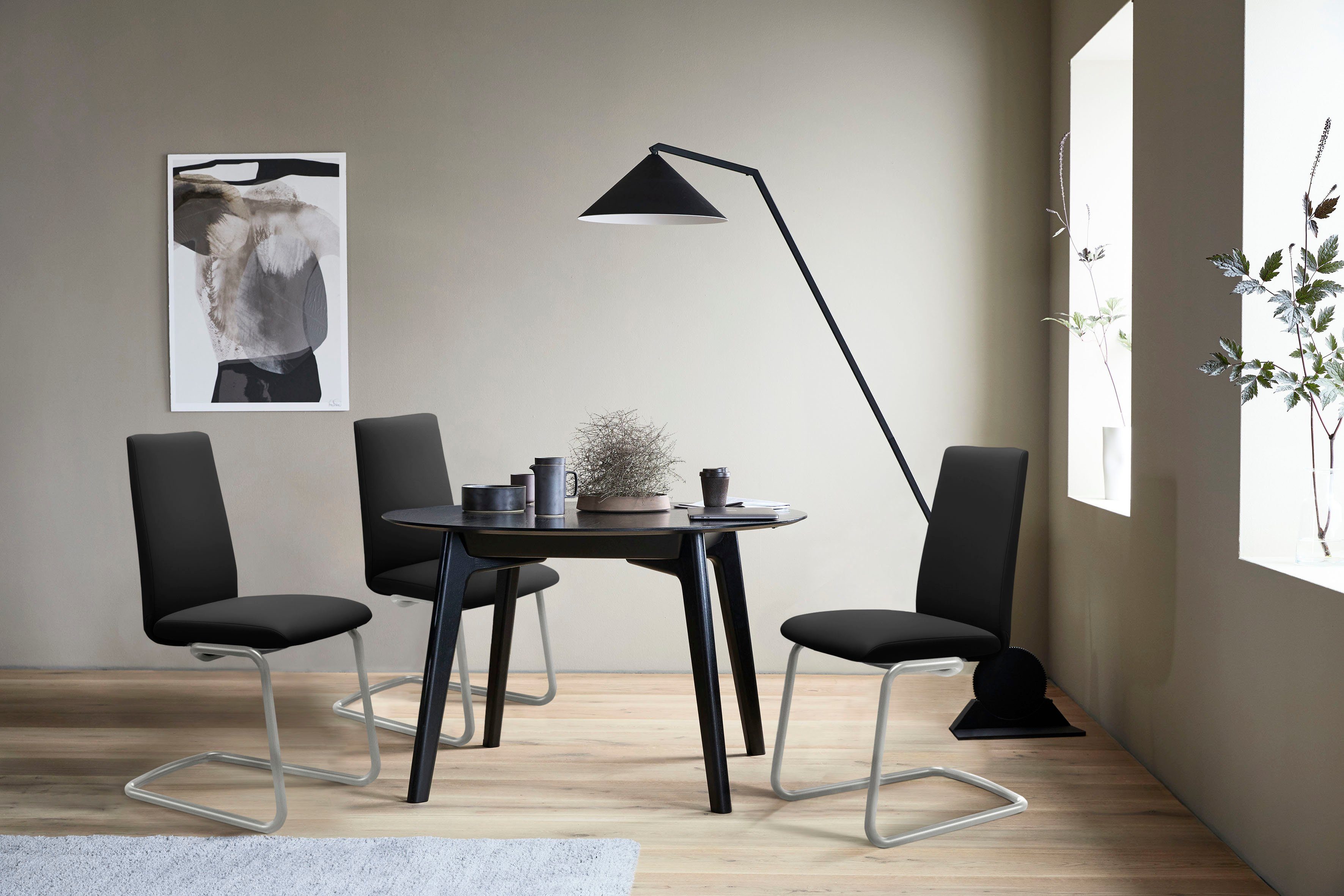 Stressless® Polsterstuhl Laurel, Low Back, Größe L, mit Beinen aus Stahl in Chrom glänzend