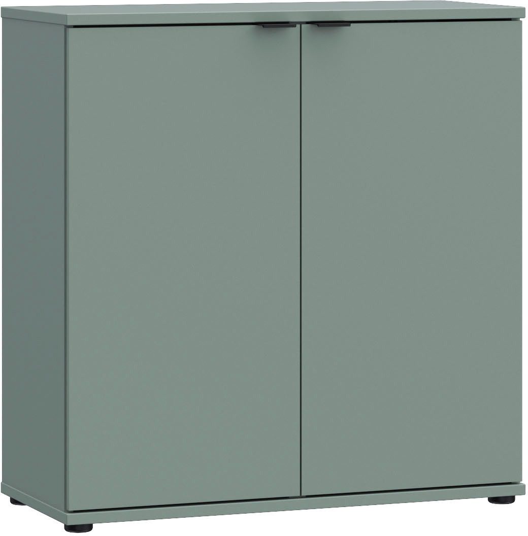 FORTE Kommode Ganymede, Kommode, Stauraum, Metallgriffe, 4 Dekore, Breite 80,1cm