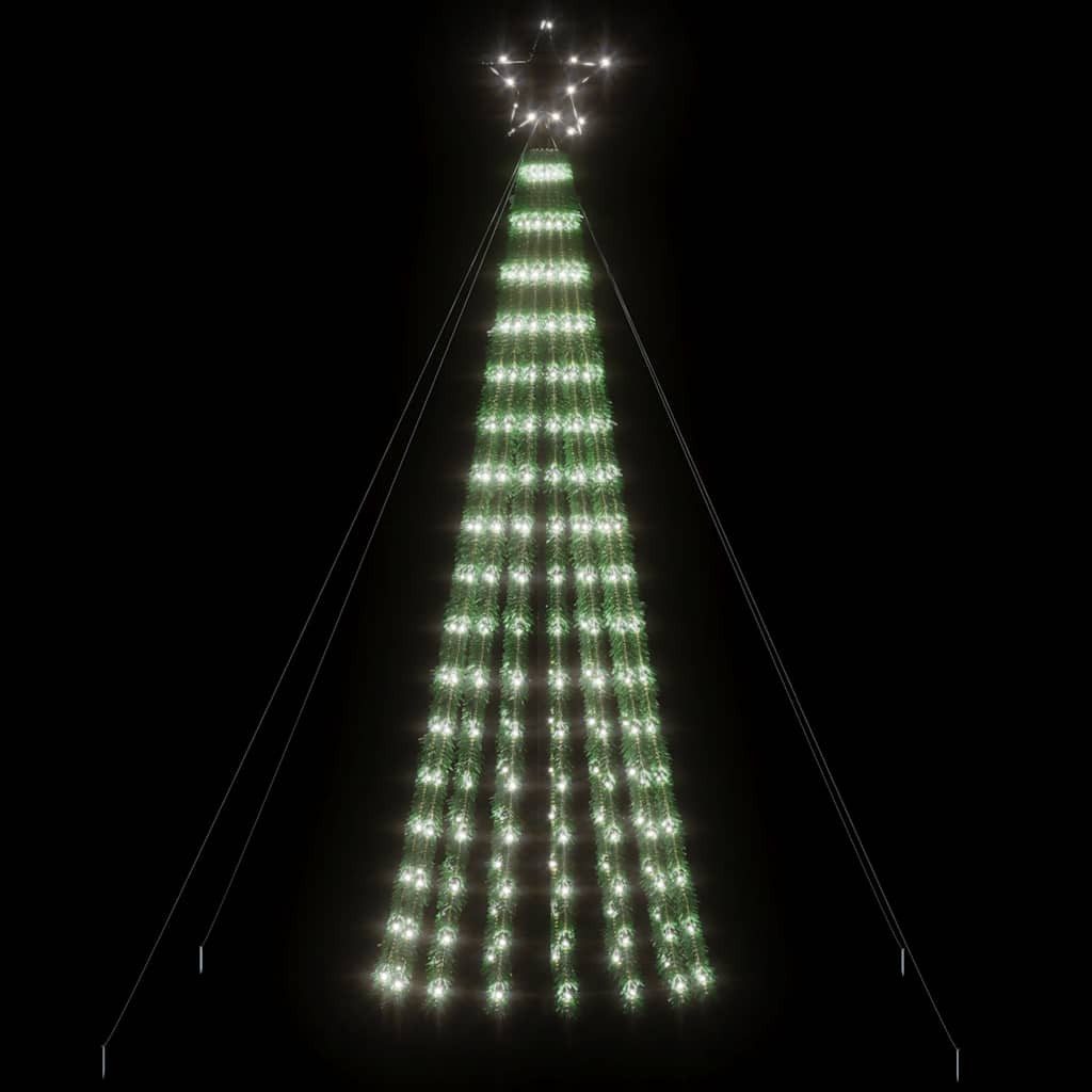 vidaXL LED Baum LED Weihnachtsbaum 275 LEDs Kaltweiß 180 cm