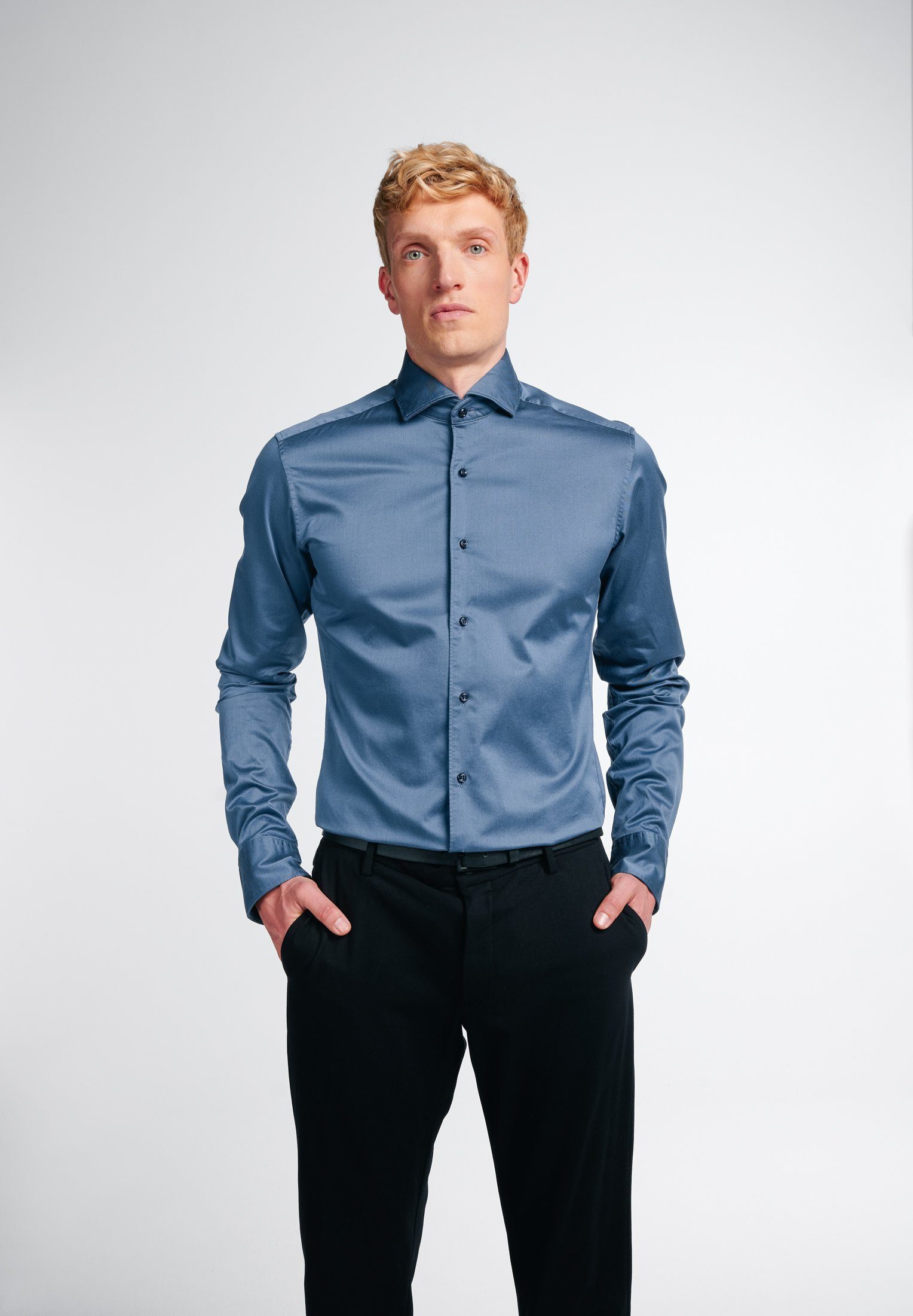 Eterna Langarmhemd SLIM FIT EASY IRON günstig online kaufen