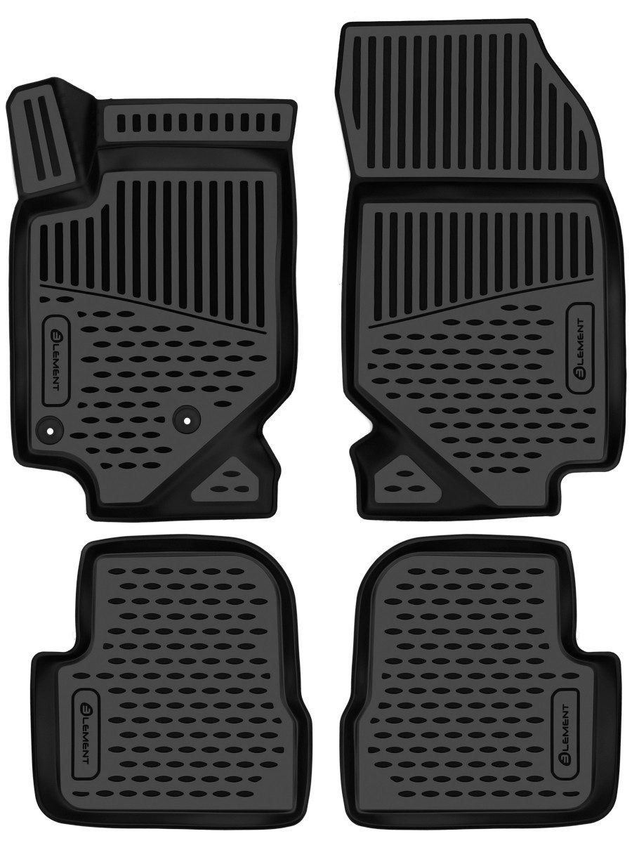 LEMENT Auto-Fußmatten passend für OPEL Corsa F 2019-> Schrägheck (nicht für E-Auto), für OPEL Corsa PkW, Passgenaue