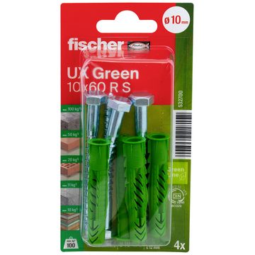 fischer Dübel-Set Fischer UX Green 10 x 60 R S K NV Universaldübel 60 mm 10 mm 532700 1