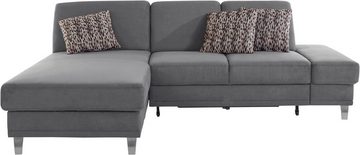 sit&more Ecksofa Clio L-Form, wahlweise mit Bettfunktion oder Vorziehsitz und Bettkasten, Federkern