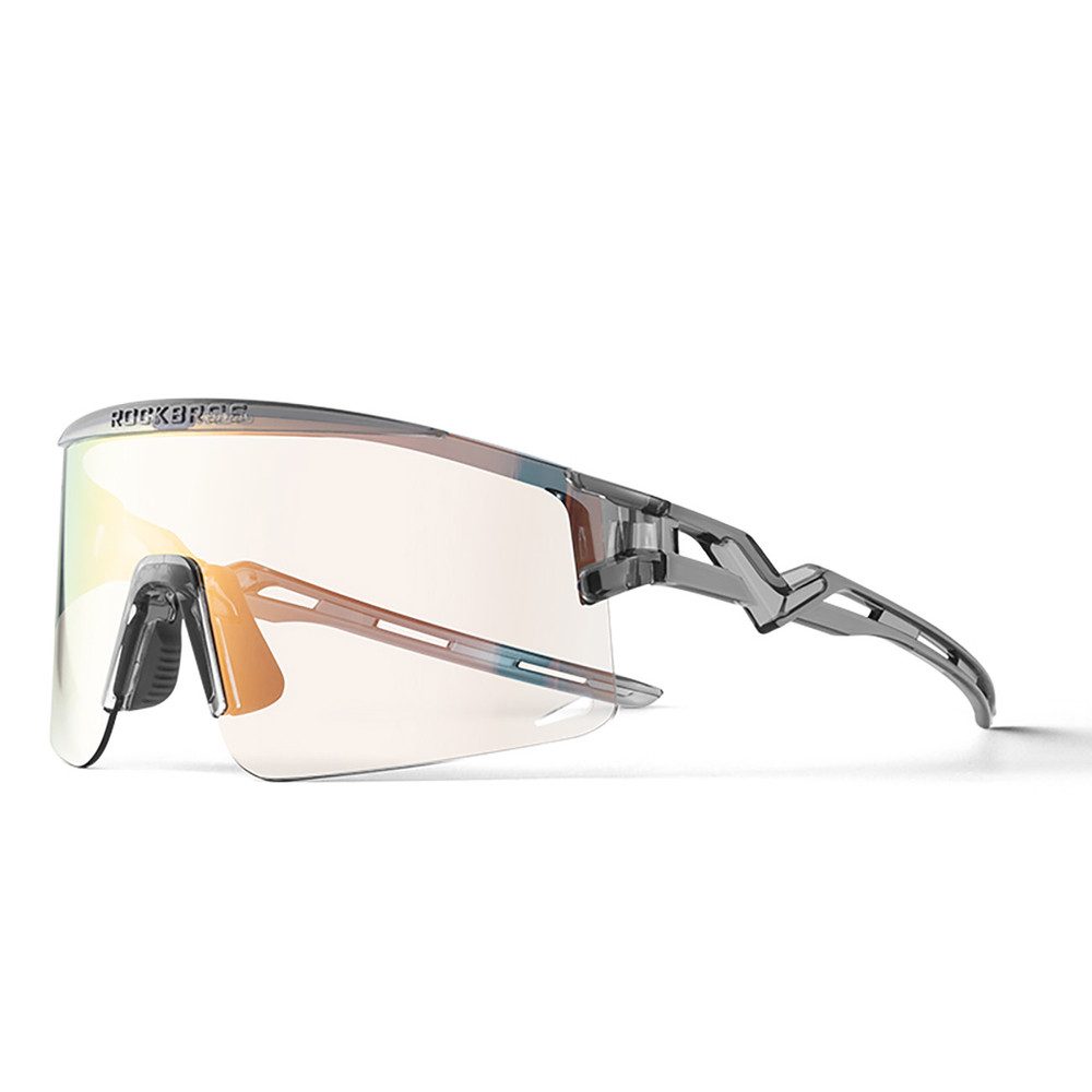 ROCKBROS Fahrradbrille Sportbrille Radsportbrille Sonnenschutzbrille, (Spar-Set, 1-St., 26 g ultraleicht), photochrom, UV400, TR90-Rahmen, 26 g