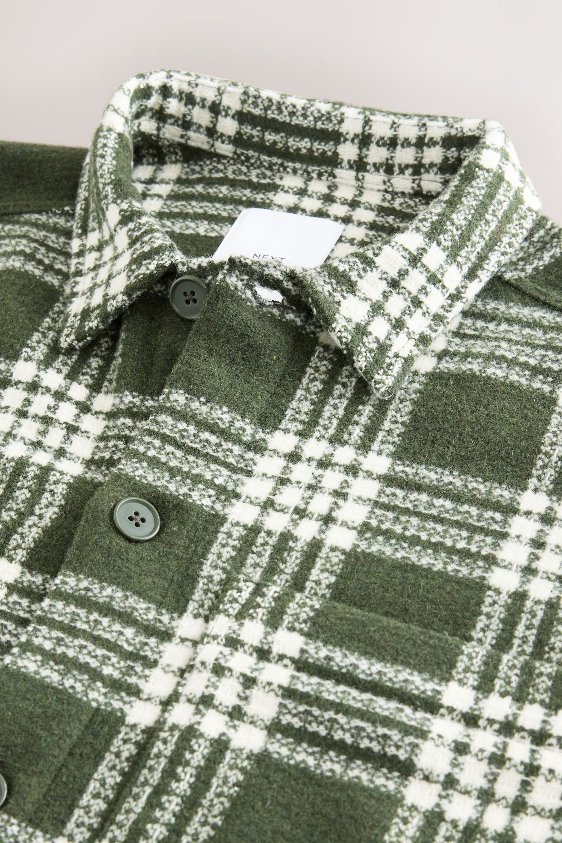 Next Hemdjacke Hemdjacke aus Twill mit Karomuster (1-St)