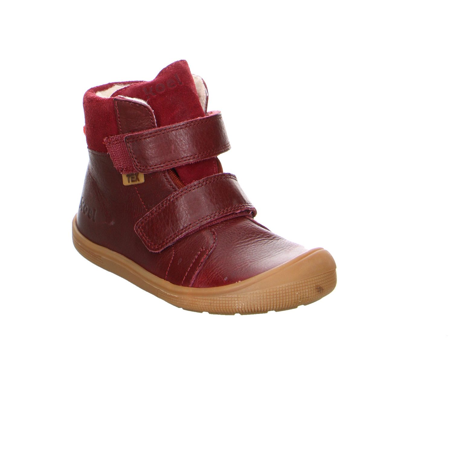 KOEL Koel Bot Desp Velcro Leder Klettstiefel Winter Mädchen rot Winterstiefelette
