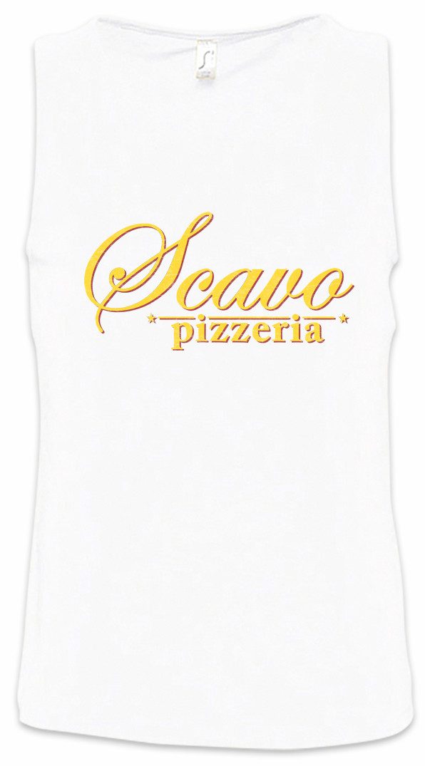 Tanktop Scavo Pizzeria Ärmelloses T-Shirt Symbol Housewives Sign Logo