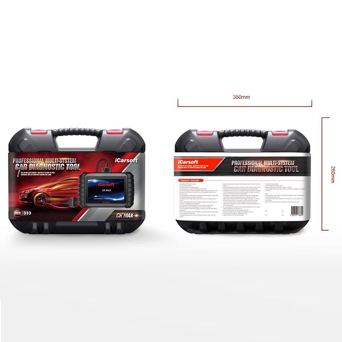 iCarsoft OBD2 Diagnostic Tool CR MAX OBD2 Scanner + Free Online Updates GERMAN, Android 8.1