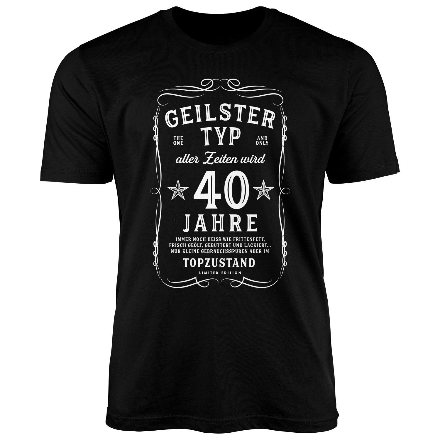 Print-Shirt Herren T-Shirt Geburtstag Spruch lustig Geilster Typ aller Zeiten