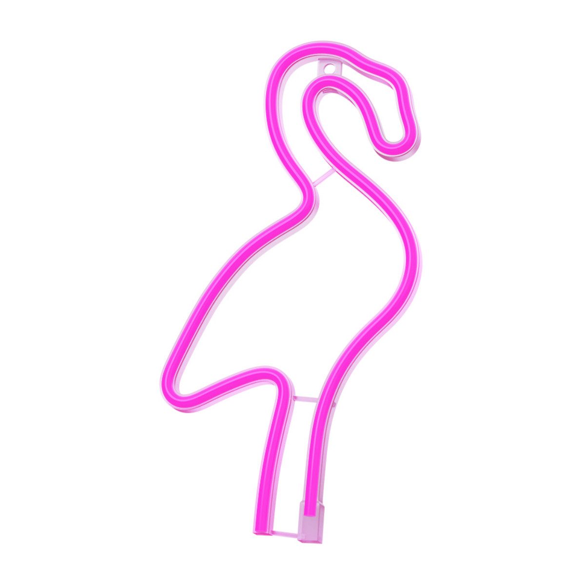 Forever Light LED Dekolicht Forever Light Neon LED-Leuchte Flamingo pink – FLNE18, Pink, Leuchtendes Flamingo-Design, flexibler Betrieb, kompakte Größe