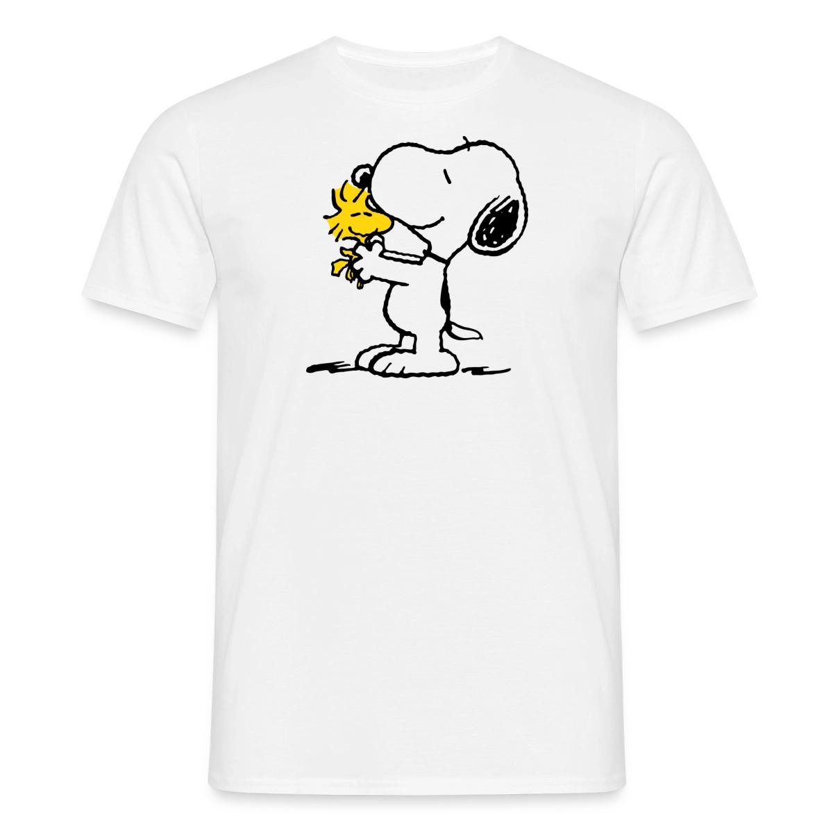 Spreadshirt T-Shirt Peanuts Snoopy Und Woodstock Männer T-Shirt (1-tlg)