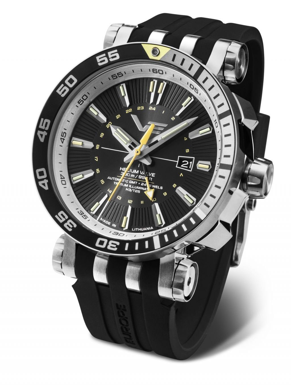 Vostok Europe Automatikuhr Energia Rocket Herrenuhr Lederband 48 mm 575A718-L – Bild 2 von 3