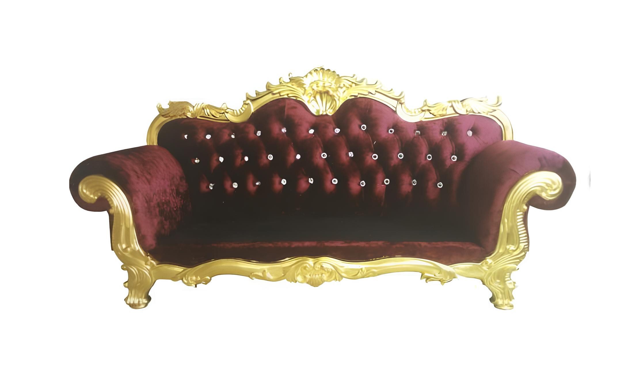 Xlmoebel Chesterfield-Sofa Königliches Sofa im Antiken Stil mit Samtbezug in Grün, Hergestellt in Europa