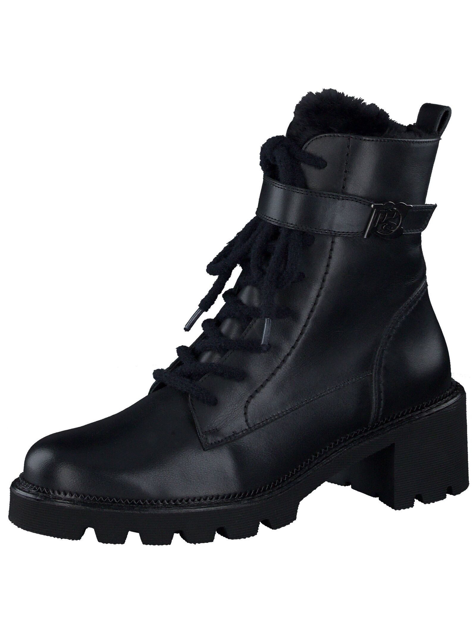 Stiefelette Glattleder Schnürstiefelette