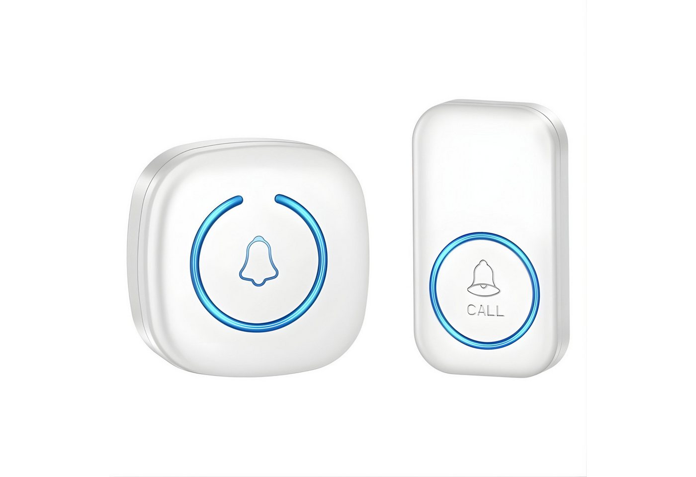 Athlix Smart Home Türklingel Intelligente Türklingel Kabellos mit 60 Klingeltönen Tür Klingel (Tür, 300m Reichweite, 3 Jahre Batterielaufzeit)