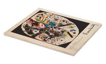 Posterlounge Holzbild Wassily Kandinsky, Kleine Welten, Wohnzimmer Rustikal Malerei