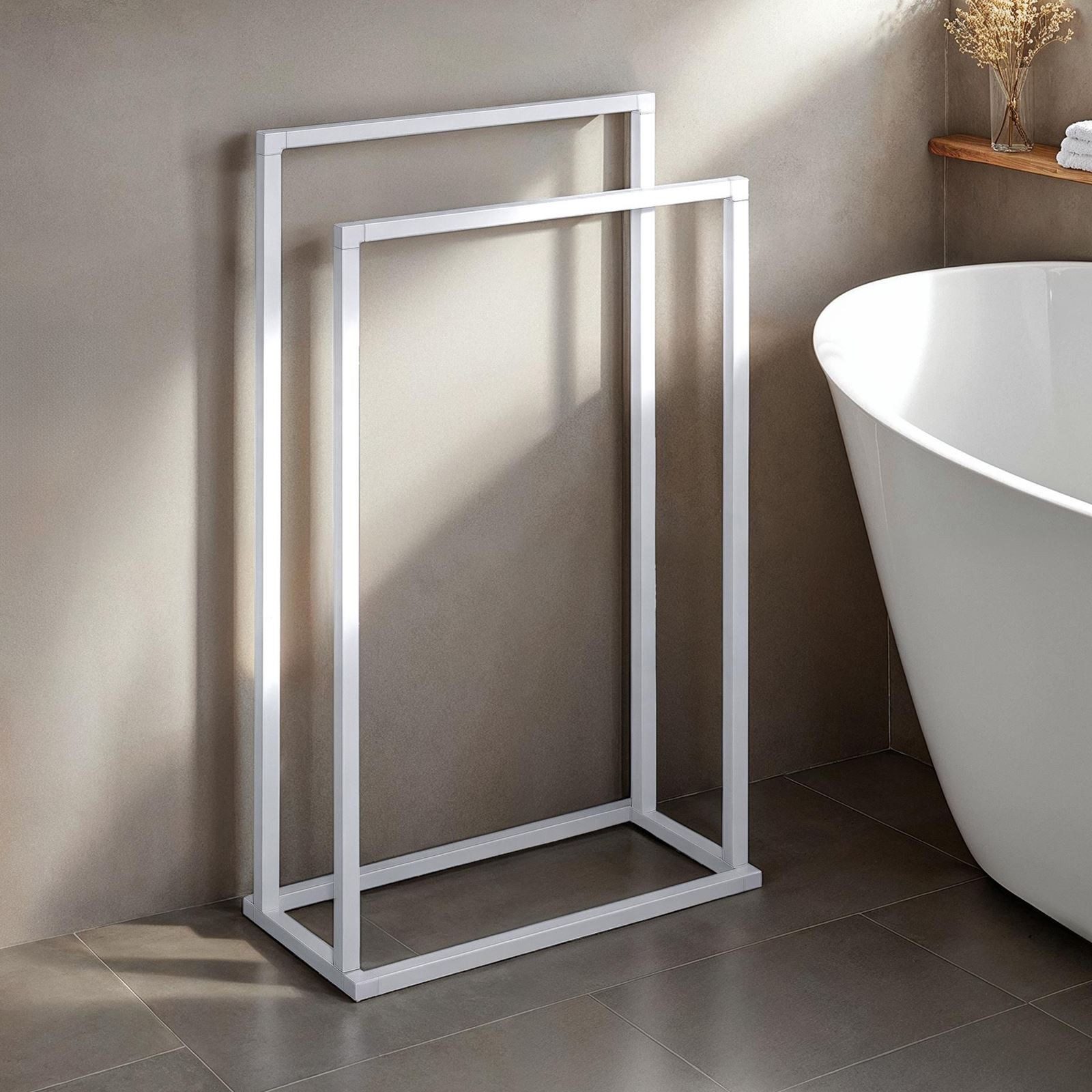 IDIMEX Handtuchständer MAILO, Handtuchhalter mit 2 Stangen freistehend ohne günstig online kaufen