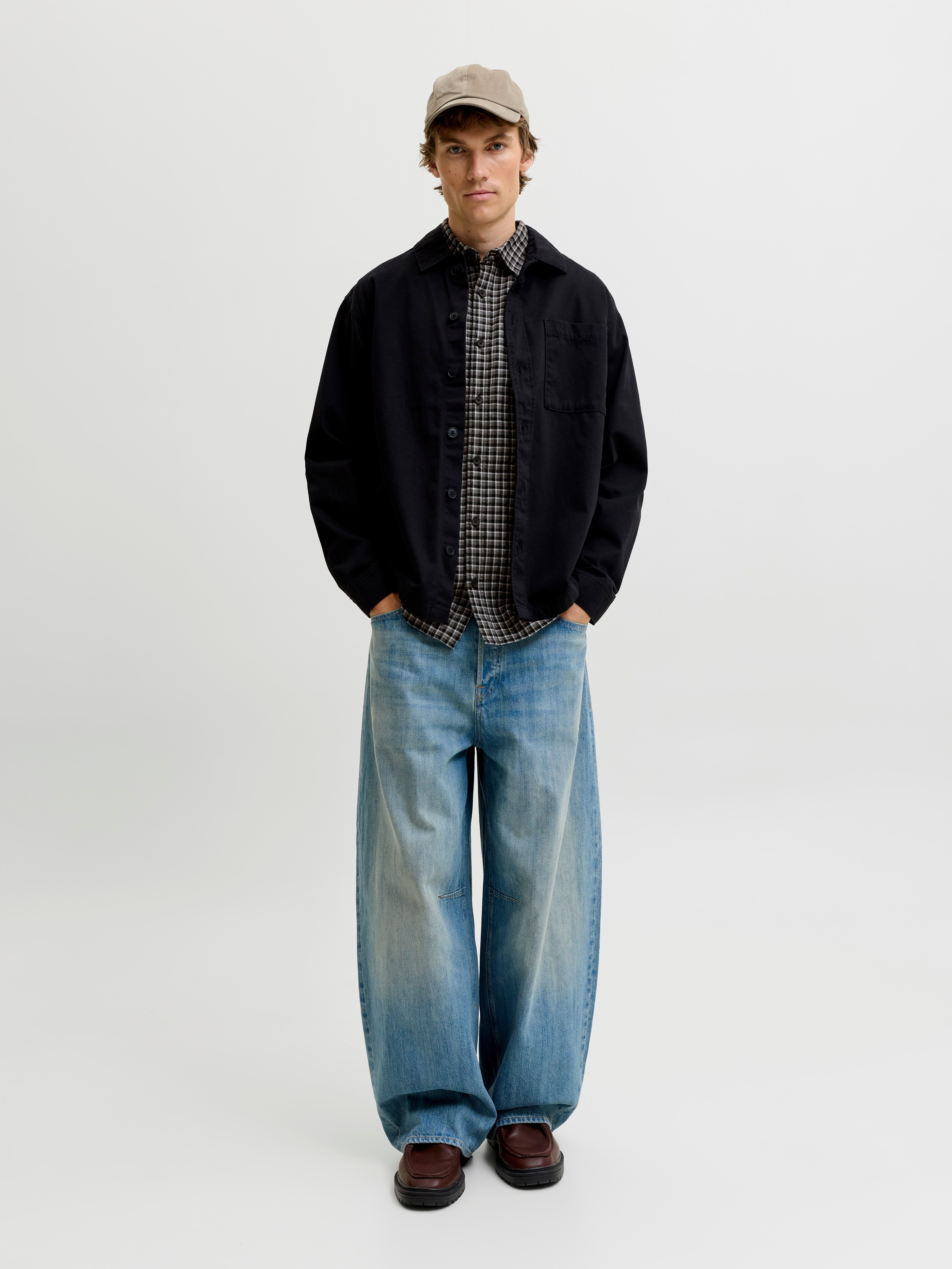 Jack & Jones Langarmhemd JJCARTER CHECK SHIRT LS SN Baumwolle, relaxed fit – Bild 5 von 5