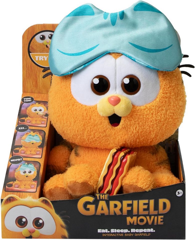 Goliath Toys Spielfigur Animagic Baby Garfield Interaktives Stofftier kuscheliger Kater 3+
