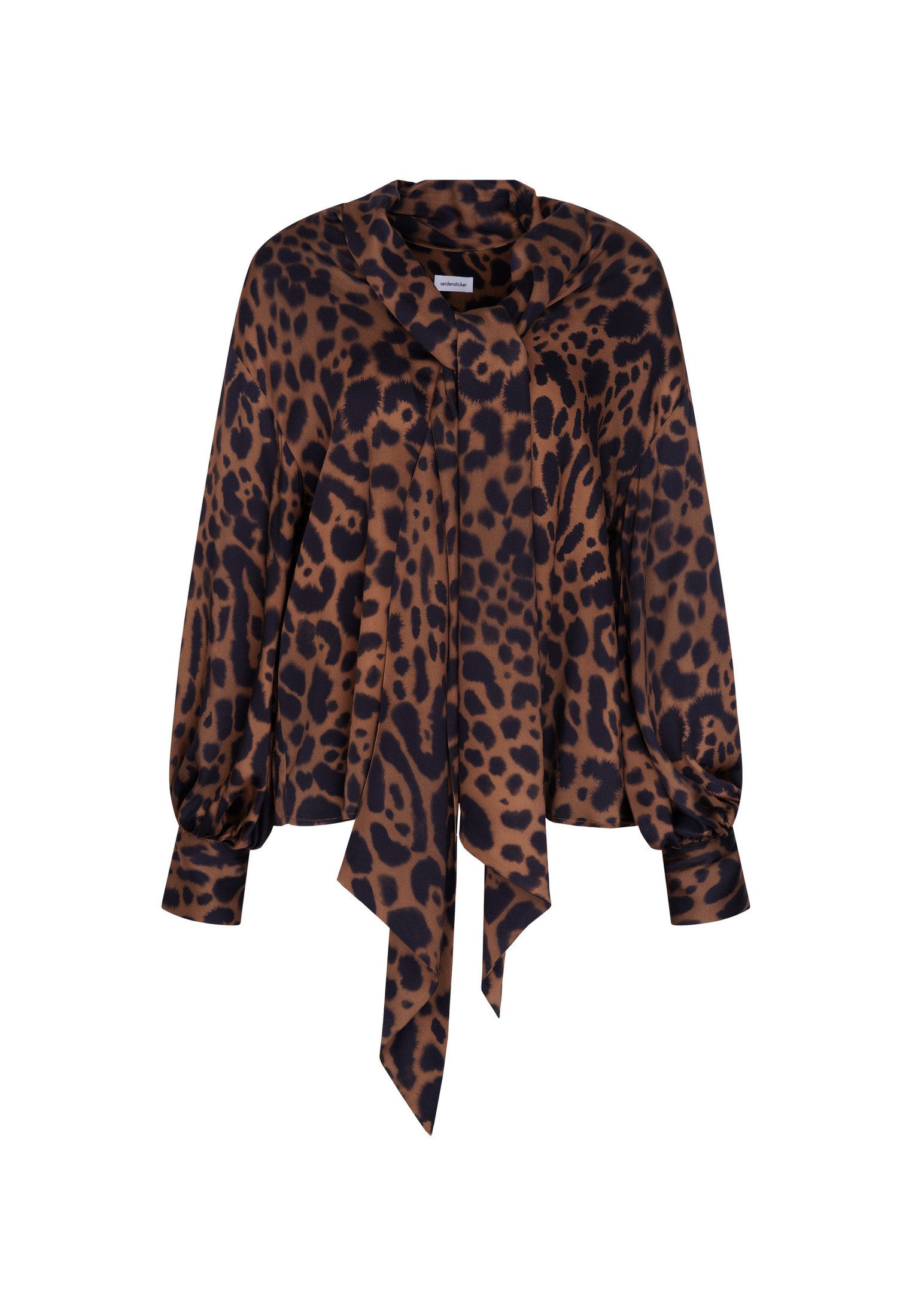 Klassische Bluse Schwarze Rose