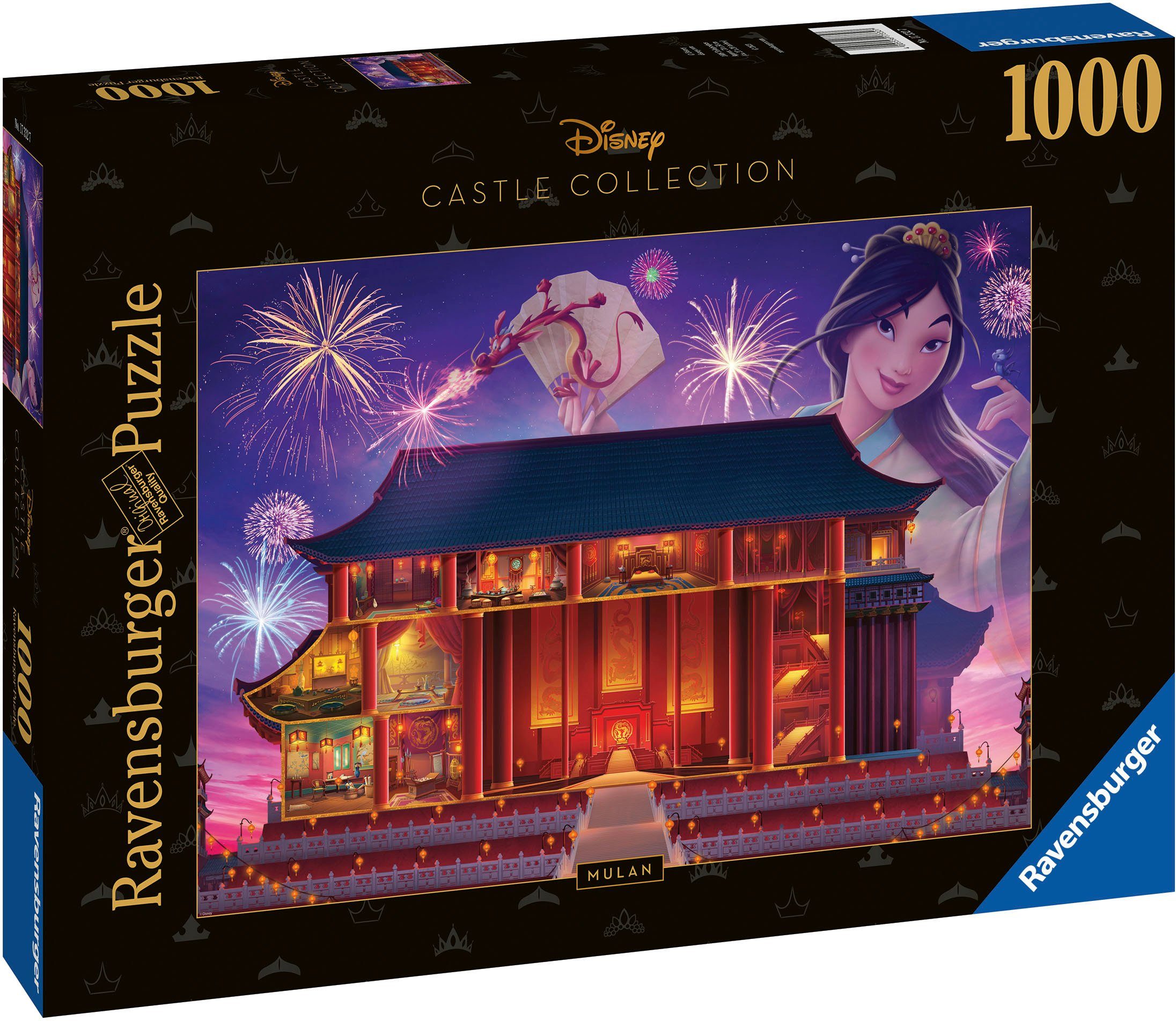 Castle in Mulan, Puzzleteile, 1000 Puzzle Collection, Disney Ravensburger Germany Made