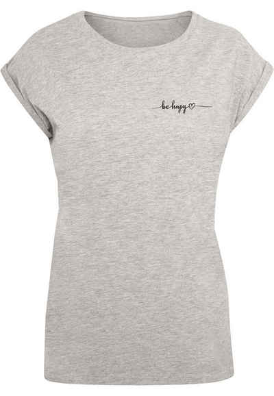 Merchcode T-Shirt Merchcode Damen Ladies Be Happy T-Shirt (1-tlg)