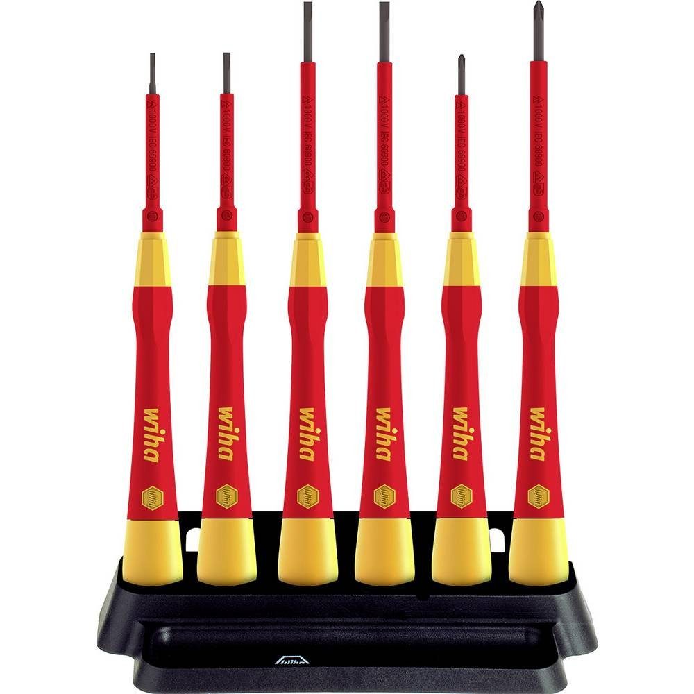 Wiha Schraubendreher Feinschraubendreher Set PicoFinish® electric Schlitz 42989